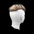 Game and Movie Character With White Head Model Blonde Messy Short Hair