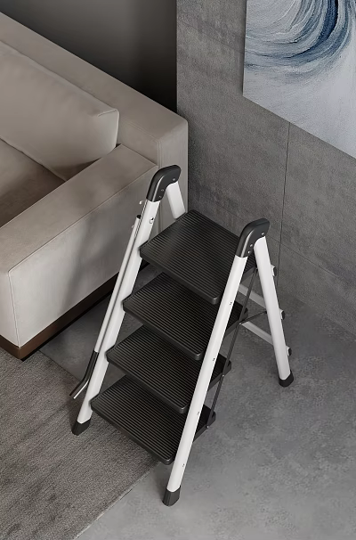 Indoor Folding Step Ladder Near Sofa In Living Room 3d model Indoor Folding Step Ladder Near Sofa In Living Room 3d model