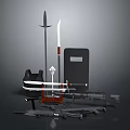 Different Types Of Weapons Including Swords Rocket Launcher Shield And Guns On