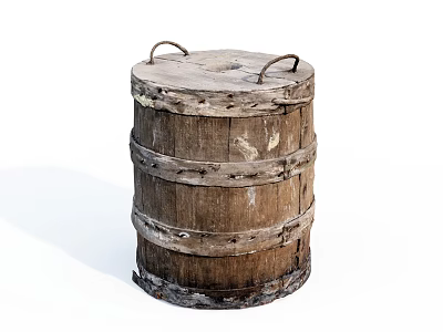modern wooden barrel 3d model modern wooden barrel 3d model