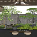New Chinese Courtyard Landscape 3d model