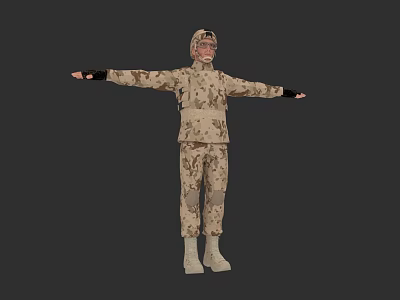 Soldier Army Military Role Human 3d model Soldier Army Military Role Human 3d model