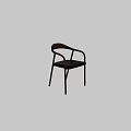 Modern Leisure Chair Featuring Wooden Frame And Comfortable Leather Seat Design