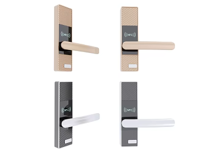 Modern Door Locks With Various Colors Sleek Handles And Contemporary Design 3d model