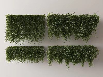 Green Vines Wall Decor With Cascading Leaves For Indoor Outdoor Spaces 3d model