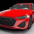 Red Modern Sports Sedan With Black Grille Alloy Wheels And Sleek Design