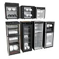 High Quality Commercial Glass Door Storage Cabinets For Restaurant Tableware Equipment