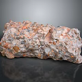 Natural Stone And Wood With Rough Surface And Orange Gray Natural Tones