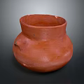 Handcrafted Terracotta Pottery Sculpture With Rounded Body And Textured Surface