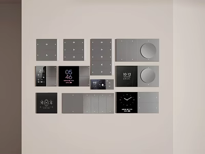 Modern Switch Key Switch Panel 3d model