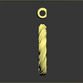 Luxurious Gold Ring and Pendant With Intricate Twisted Design Shiny Finish