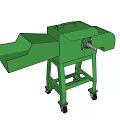 Green Industrial Equipment With Mobile Wheels And Durable Metal Frame Structure