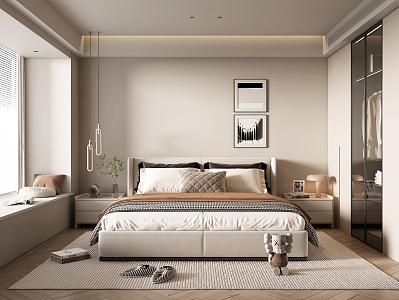 Modern Home Bedroom 3d model