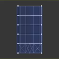 Transparent Geometric Frame Structures With Multiple Metal Supports And Reflective Surfaces
