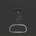 Exploded View Of Electronic Watch With Metal Strap Dial And Internal Components