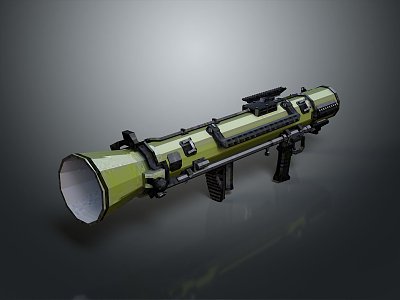 Rocket rocket launcher RPG air-to-air weapon air-to-air missile shoulder-mounted missile shoulder-mounted rocket 3d model