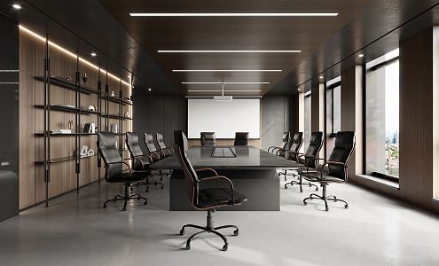 Modern Meeting Room Meeting Table and Chair 3d model