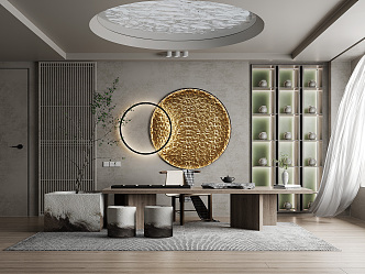 New Chinese Tea Room 3d model