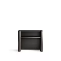 Modern Dark Brown Wooden Storage Shelf With Multiple Layers And Sturdy Structure 3d model