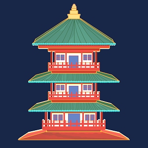 Architecture New Architecture National Tide Architecture Ancient Architecture Drum Tower Temple of Heaven Pagoda Zen Temple Buildings Temple 7 3d model