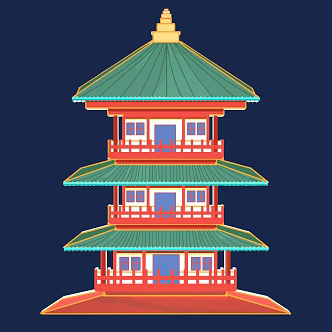 Architecture New Architecture National Tide Architecture Ancient Architecture Drum Tower Temple of Heaven Pagoda Zen Temple Buildings Temple 7 3d model