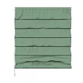 Stylish Green Pleated Curtain Fabric With Vertical Design For Home Decoration