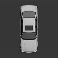 Classic White BMW Sedan With Sleek Body Lines And Black Wheels