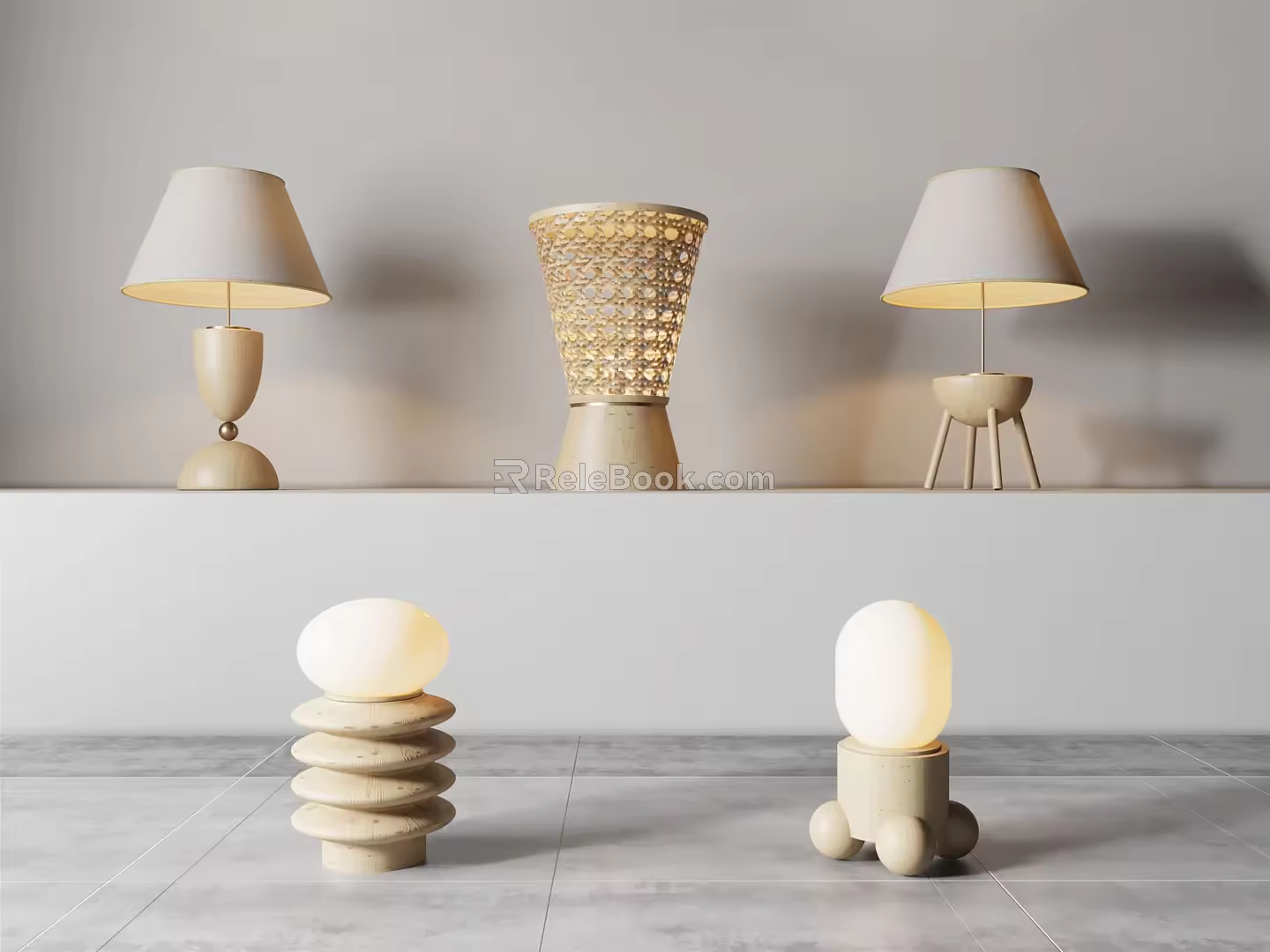 Quiet Table Lamp 3d model