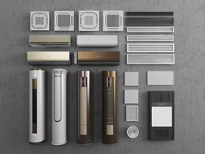 Modern Air Conditioning Vertical Air Conditioning Hanging Air Conditioning Air Conditioning Air Outlet Central Air Conditioning Yuba Air Heater 3d model
