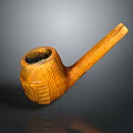 Pipe Wooden Pipe Smoking Drought Smoke Drought Pipe Realistic 3d model