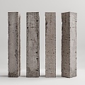 modern column concrete column cement column 3d model