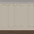 Elegant Modern Plaster Molding Design On Wall And Ceiling With Decorative Patterns 3d model