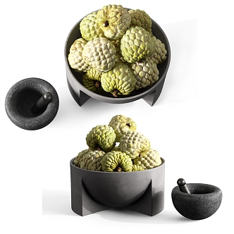 Modern Sakyamuni Fruit Ornaments 3d model