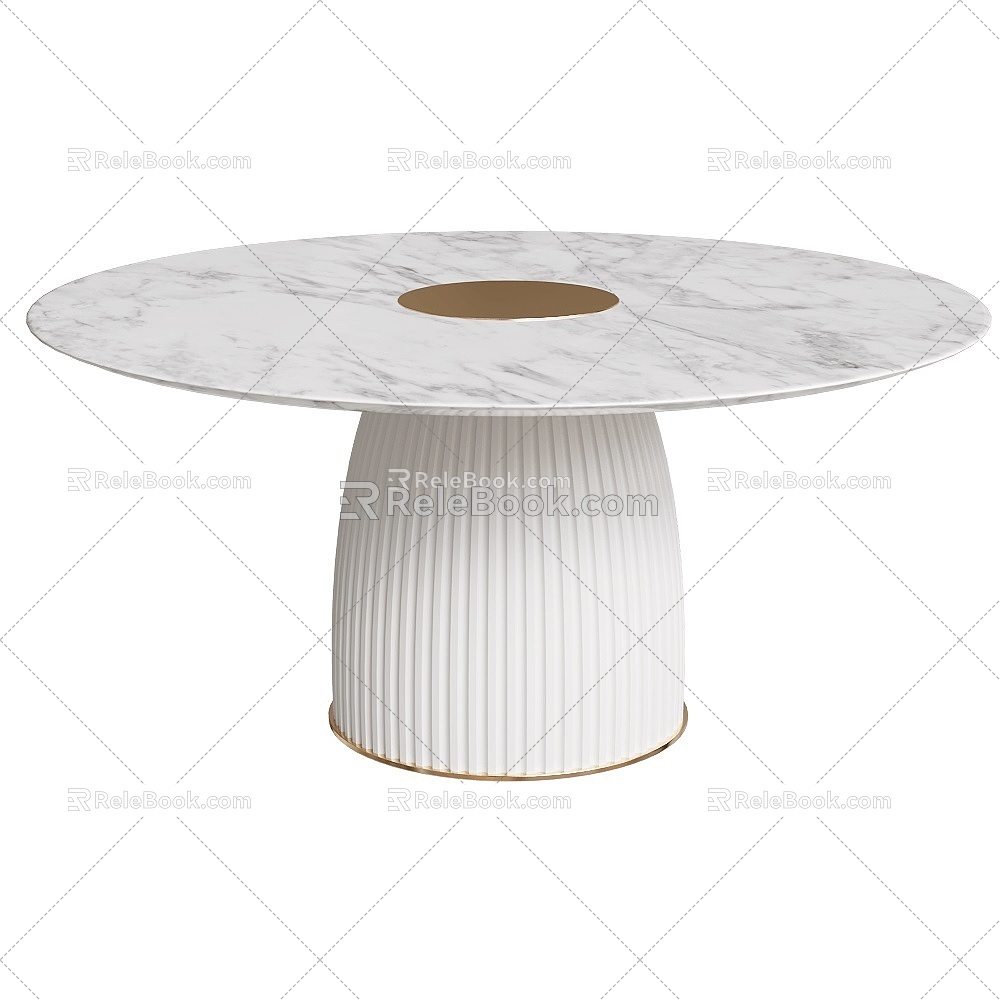 dione Nordic marble flower table 18 3d model