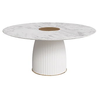 dione Nordic marble flower table 18 3d model