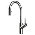 Modern Stainless Steel Kitchen Faucet With High Arc Spout And Single Handle