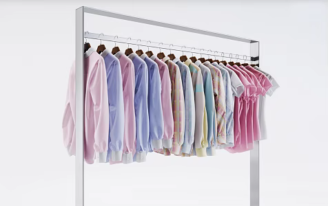 Modern Hanger Shirt 3d model