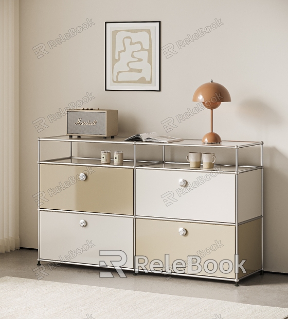 Modern USM Side Cabinet Entrance Cabinet Bucket Cabinet Bedside Table TV Cabinet model