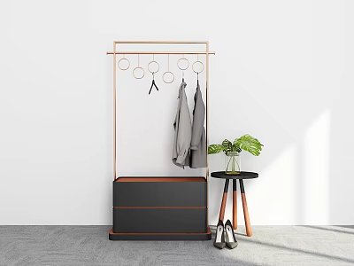 Hanger Floor Hanger Coat Rack Test Hanger Rack 3d model
