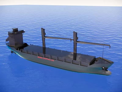 Luxury Yacht Sailing On Blue Ocean With Modern Design And Spacious Deck 3d model