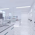 Modern laboratory through cabinet laboratory 3d model