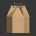Brown Paper Gift Bag With String Tie For Eco Friendly Gift Packaging
