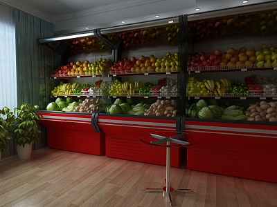 Fresh Supermarket 3d model