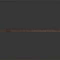 Outdoor Rustic Wooden Bridge Components With Railings And Plank Design