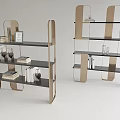 Elegant Modern Bookcase Design With Gold Frame Black Shelves And Decorative Books