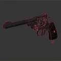Classic Black Revolver Weapon with Timeless Design Durable Metallic Finish and Ergonomic Grip
