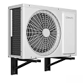 Climate Brand Air Conditioner Outdoor Unit With Fan Copper Pipes And Bracket Mounted