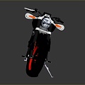 Motorcycle two-wheeled motorcycle off-road motorcycle road race motorcycle motor vehicle transport 3d model