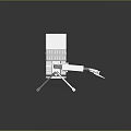 laser tower turret turntable sci-fi tower defense game tower defense sci-fi turret game turret game turret 3d model