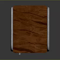 Wooden Storage Cabinet with Metal Frame and Rolling Wheels Modern Design Style